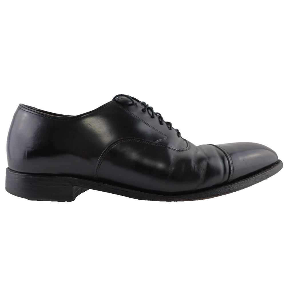 Johnston & Murphy Shoes Mens 10.5 D/B Optima‎ Cap Toe Black Oxford